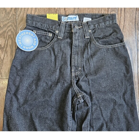 Utility Brand Jeans Men 28x30 Baggy Wide Leg Y2K Skater - Picture 5 of 16